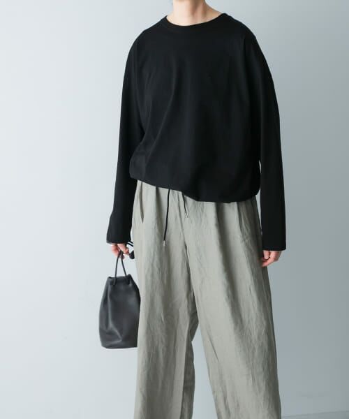 ＊＊かぐれ / かぐれ Tシャツ | オーガニックコットンドロストカットソー（BLACK）