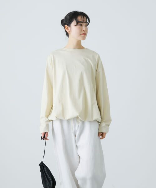 ＊＊かぐれ / かぐれ Tシャツ | オーガニックコットンドロストカットソー（BEIGE）