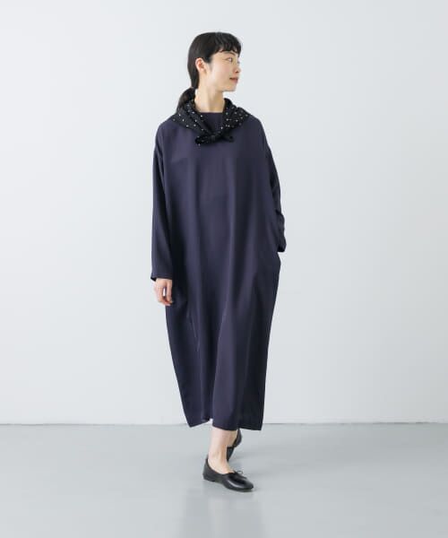セール】 『2サイズ展開』アセテートワイドワンピース