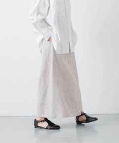リネンラミーラップスカート