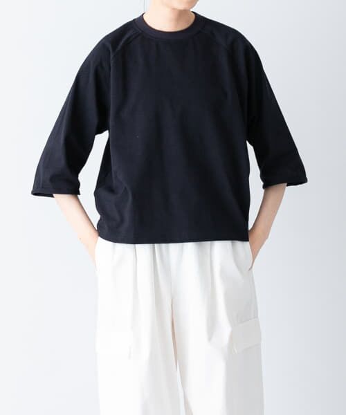 ＊＊かぐれ / かぐれ Tシャツ | 5分袖ラグランカットソー（NAVY）