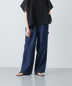 コットンリネンデニムペインターパンツ