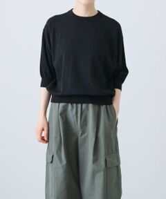 ハイゲージコットン半袖プルオーバー