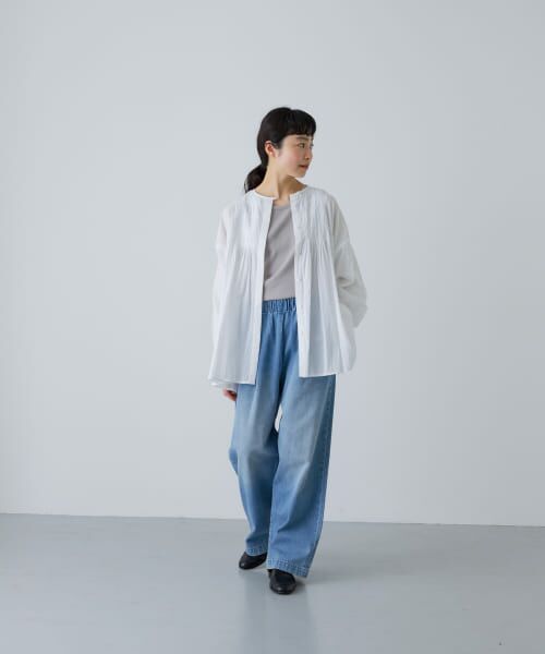 コットンピンタックブラウス （シャツ・ブラウス）｜＊＊かぐれ