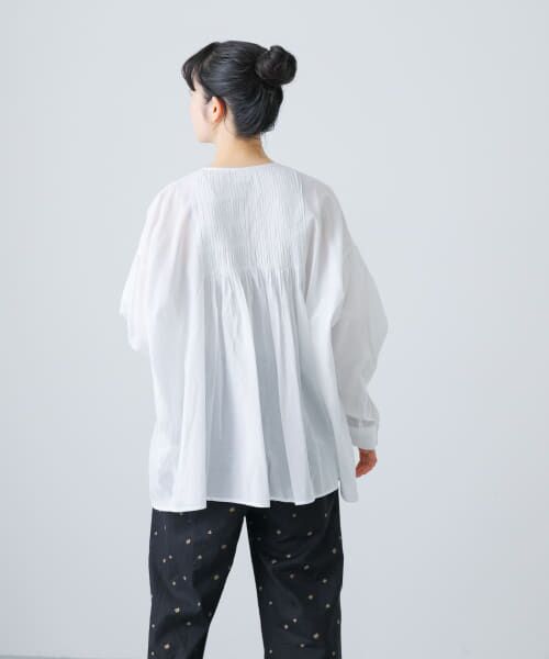 コットンピンタックブラウス （シャツ・ブラウス）｜＊＊かぐれ