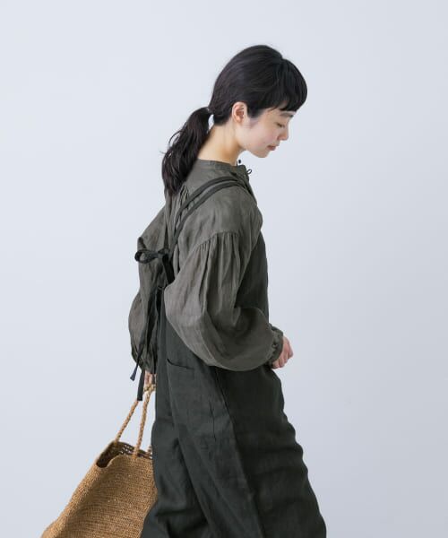 リネンスモックブラウス （シャツ・ブラウス）｜＊＊かぐれ / か