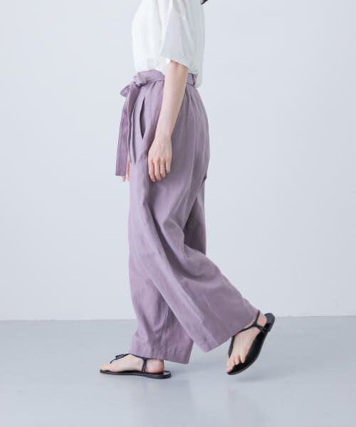 かぐれ　コットンリネンパンツ かぐれ｜コットンリネンラップパンツ | Rakuten Fashion(楽天
