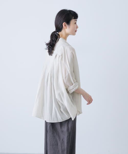 バックタックワイドシャツ （シャツ・ブラウス）｜＊＊かぐれ