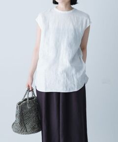 ＊＊かぐれ / かぐれ シャツ・ブラウス | リネンフレンチクルーネック
