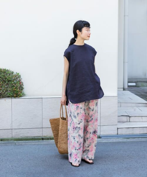 リネンフレンチクルーネック （シャツ・ブラウス）｜＊＊かぐれ