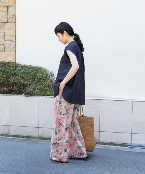 リネンフレンチクルーネック （シャツ・ブラウス）｜＊＊かぐれ