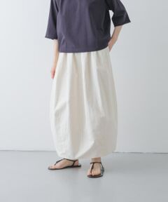 コットンリネンコクーンスカート