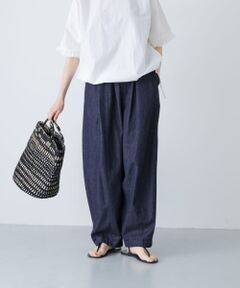 デニムボリュームパンツ