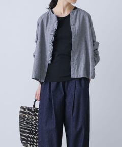 ＊＊かぐれ / かぐれ シャツ・ブラウス | ワッシャーフリルブラウス