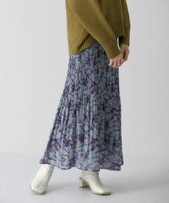 『WEB/一部店舗限定』フラワープリントプリーツスカート