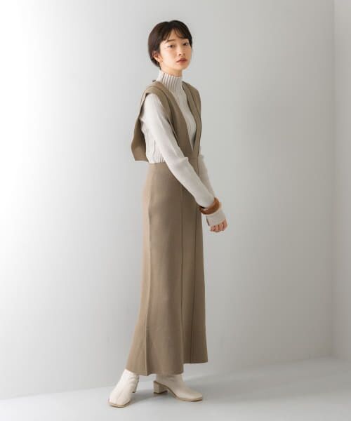 『WEB/一部店舗限定』ロングニットジャンパースカート