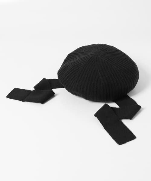 KBF / ケービーエフ ハンチング・キャスケット・ベレー帽 | リボン付きニットベレー帽 | 詳細12