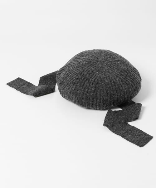 KBF / ケービーエフ ハンチング・キャスケット・ベレー帽 | リボン付きニットベレー帽 | 詳細13