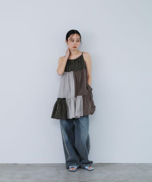 KUBO SAN MADEのキャミワンピース カットジョーゼットキャミワンピース（4-0021-5-27-002）｜fredy