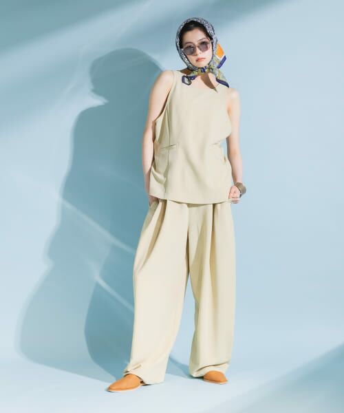 KBF/ケービーエフ バックオープンベストセットアップ BEIGE one KBF/ケービーエフ バックオープンベストセットアップ BEIGE one