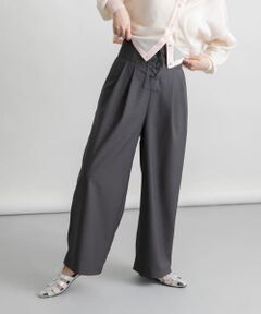 セール】 ラップウエストイージーチェックパンツ∴ （その他