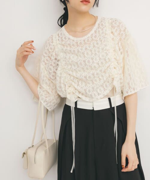 KBF/ケービーエフ ドロストレーストップス IVORY one KBF/ケービーエフ ドロストレーストップス IVORY one