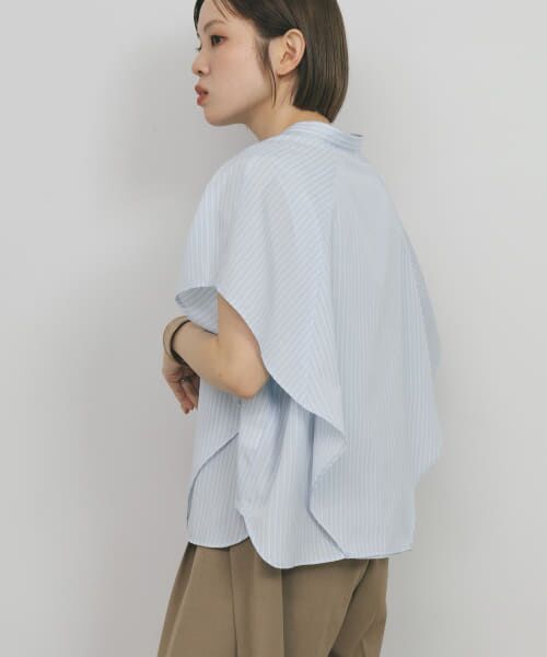 売り切れました♡ストライプシャツブラウス♡ ☆ドイツ発*ZARA*新作*メタリックスレッドストライプシャツ