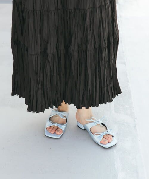 RANDA｜ビッグサテンリボンミュール | Rakuten Fashion(楽天
