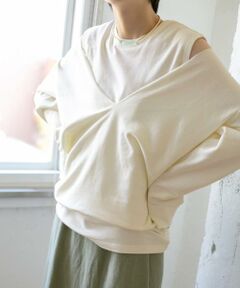 KBF / ケービーエフ Tシャツ | 深VネックSETスウェット∴