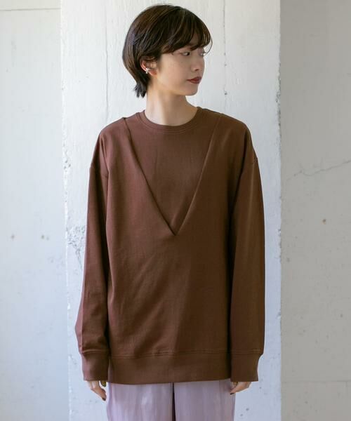 KBF / ケービーエフ Tシャツ | 深VネックSETスウェット∴ | 詳細4