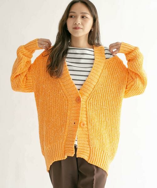 KBF / ケービーエフ カーディガン・ボレロ | ショルダースリットBIGカーディガン | 詳細1