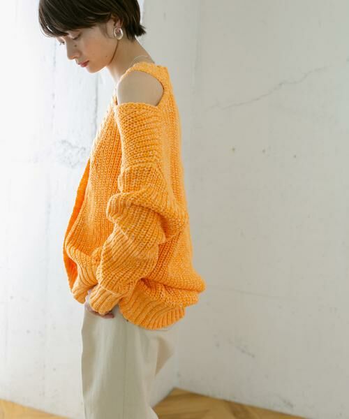 KBF / ケービーエフ カーディガン・ボレロ | ショルダースリットBIGカーディガン | 詳細6