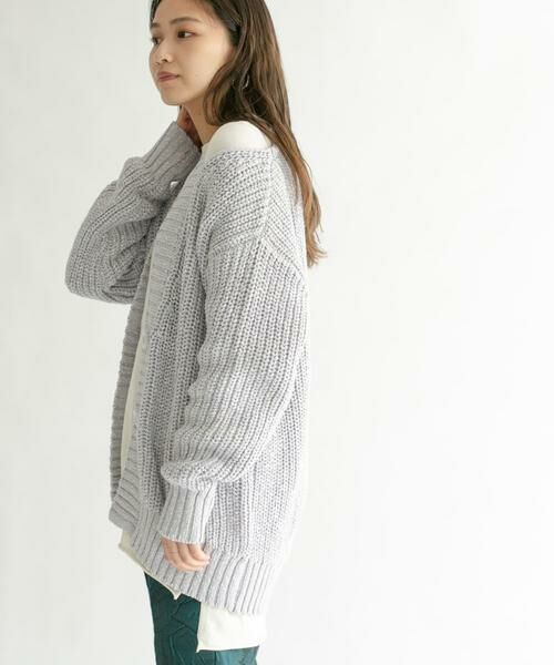 KBF / ケービーエフ カーディガン・ボレロ | ショルダースリットBIGカーディガン | 詳細10