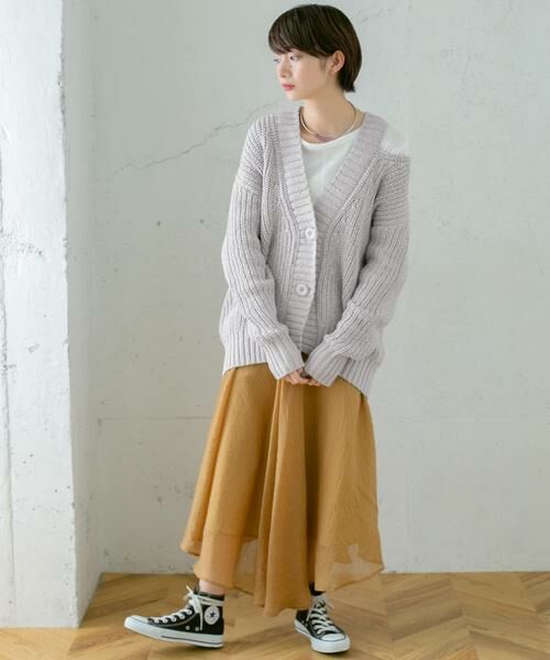 KBF / ケービーエフ カーディガン・ボレロ | ショルダースリットBIGカーディガン | 詳細16