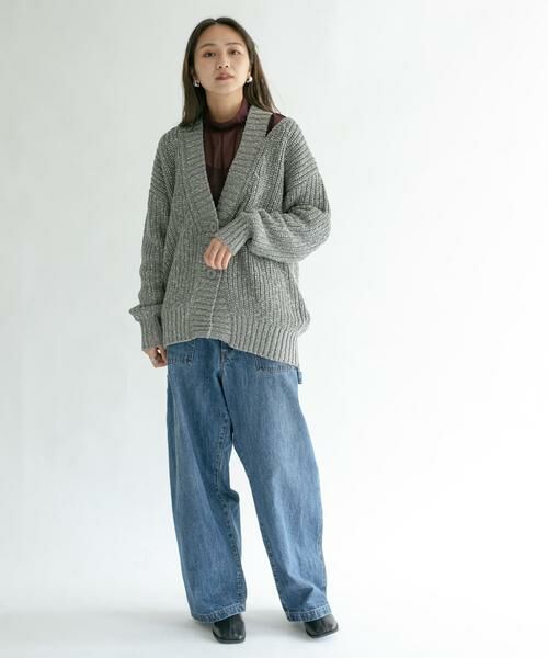 KBF / ケービーエフ カーディガン・ボレロ | ショルダースリットBIGカーディガン | 詳細21