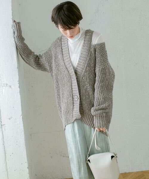 KBF / ケービーエフ カーディガン・ボレロ | ショルダースリットBIGカーディガン | 詳細22