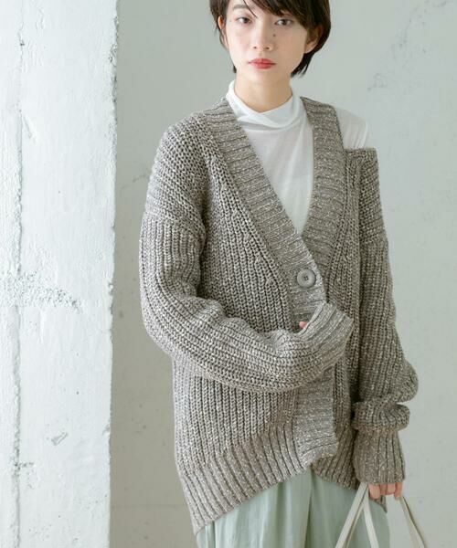 KBF / ケービーエフ カーディガン・ボレロ | ショルダースリットBIGカーディガン | 詳細23
