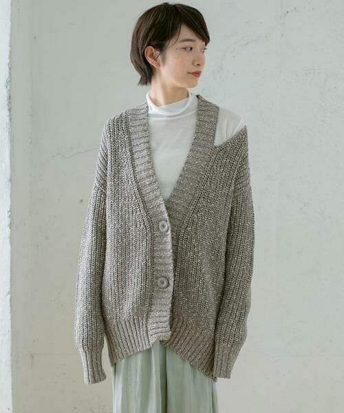 KBF / ケービーエフ カーディガン・ボレロ | ショルダースリットBIGカーディガン | 詳細25
