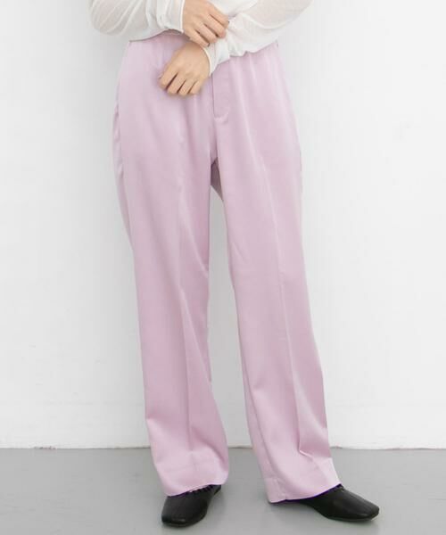 KBF / ケービーエフ その他パンツ | シャイニーセンタープレスパンツ∴(ピンク)