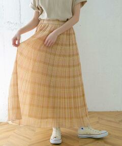 KBF / ケービーエフ スカート | チェック消しプリーツスカート∴