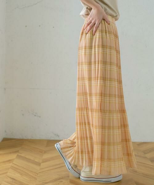 KBF / ケービーエフ スカート | チェック消しプリーツスカート∴ | 詳細1