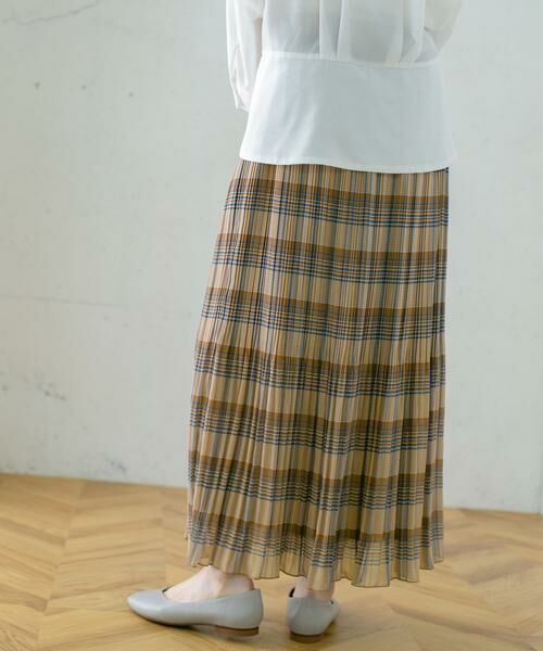 KBF / ケービーエフ スカート | チェック消しプリーツスカート∴ | 詳細5