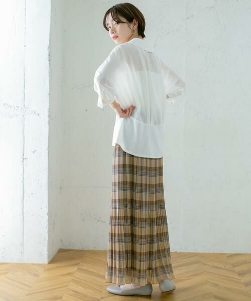 KBF / ケービーエフ スカート | チェック消しプリーツスカート∴ | 詳細6