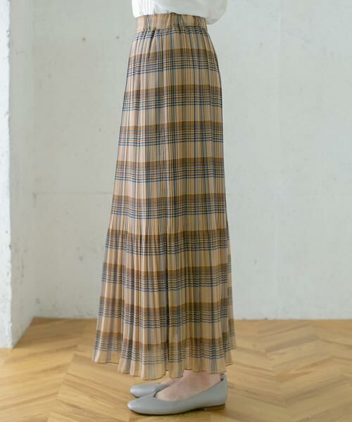 KBF / ケービーエフ スカート | チェック消しプリーツスカート∴ | 詳細8