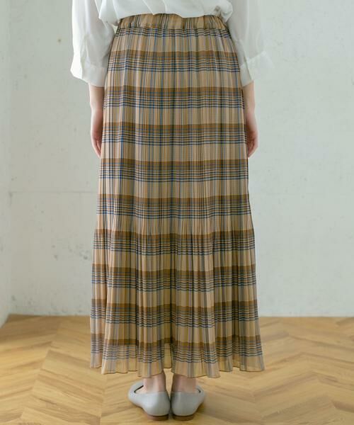 KBF / ケービーエフ スカート | チェック消しプリーツスカート∴ | 詳細9