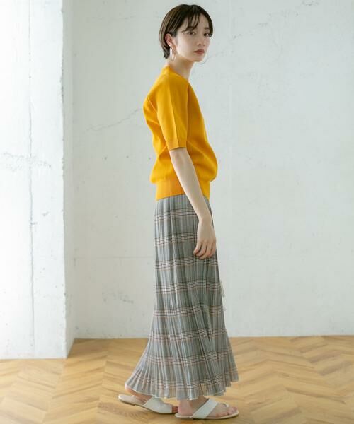 KBF / ケービーエフ スカート | チェック消しプリーツスカート∴ | 詳細13