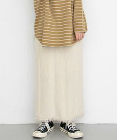 KBF / ケービーエフ スカート | タイトフリンジニットスカート
