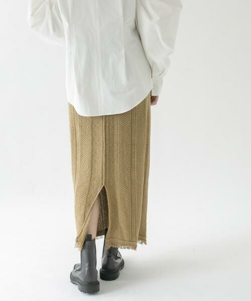 KBF / ケービーエフ スカート | タイトフリンジニットスカート | 詳細15