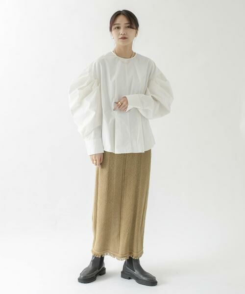 KBF / ケービーエフ スカート | タイトフリンジニットスカート | 詳細16