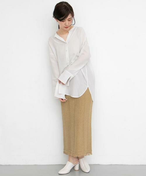 KBF / ケービーエフ スカート | タイトフリンジニットスカート | 詳細19